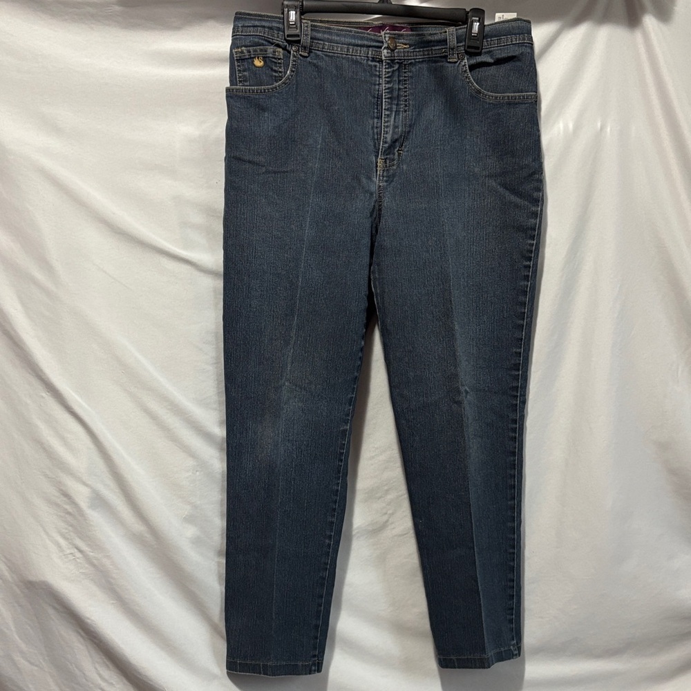 Gloria Vanderbilt Dark Blue Straight Leg Jeans XL25